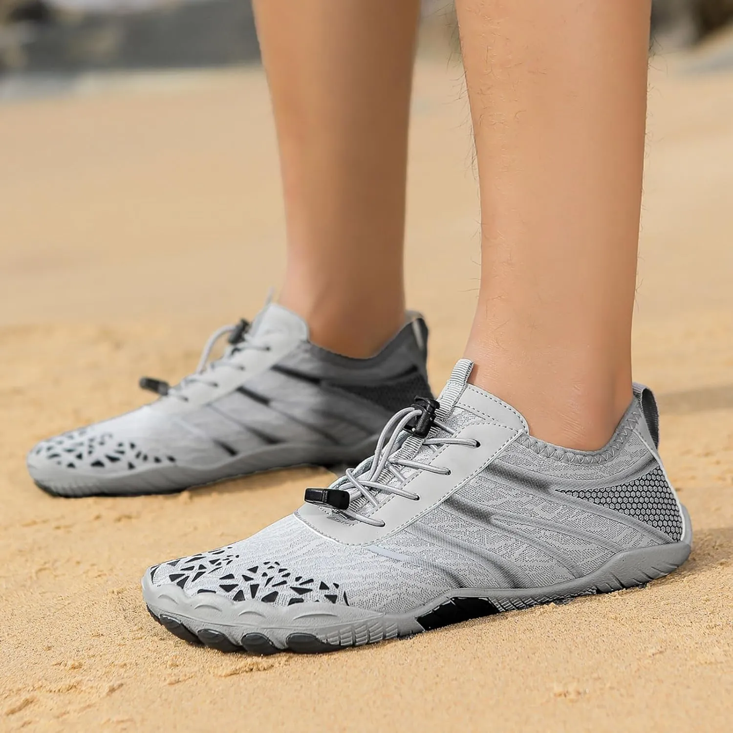 Grounded Barefoot Shoes for Men Women, Toe Shoes with Zero Drop, Non Slip Workout Shoes for Women Mens, Hiking Water Shoes, Barefoot Shoes as Neuropathy Shoes
