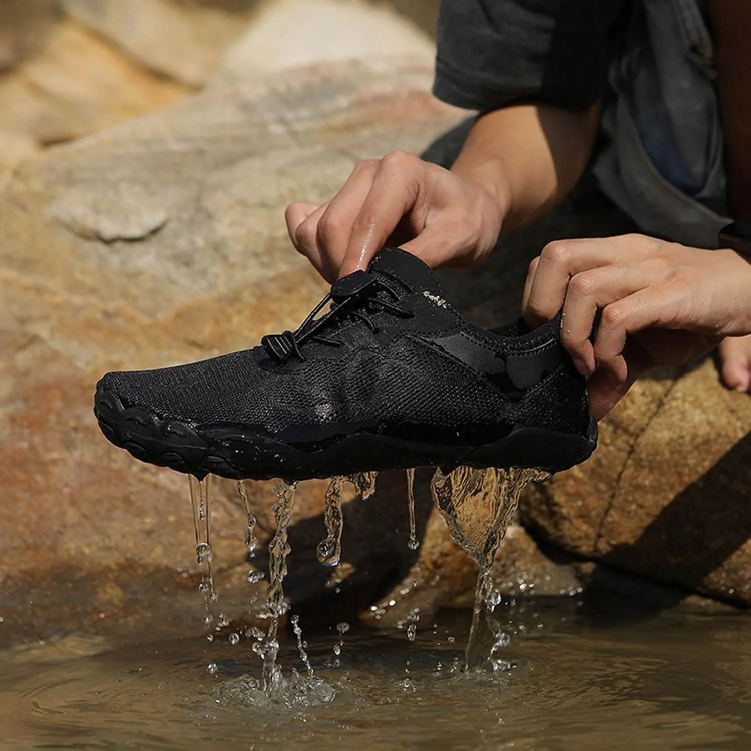 Grounded Footwear for Women Non Slip Barefoot Shoes Running Hiking Walking Shoe for Men Healthy & Non-Slip Wide Toe Box Beach Sneaker Lightweight Breathable Water Resistant Sneakers Comfort Wear Shoes