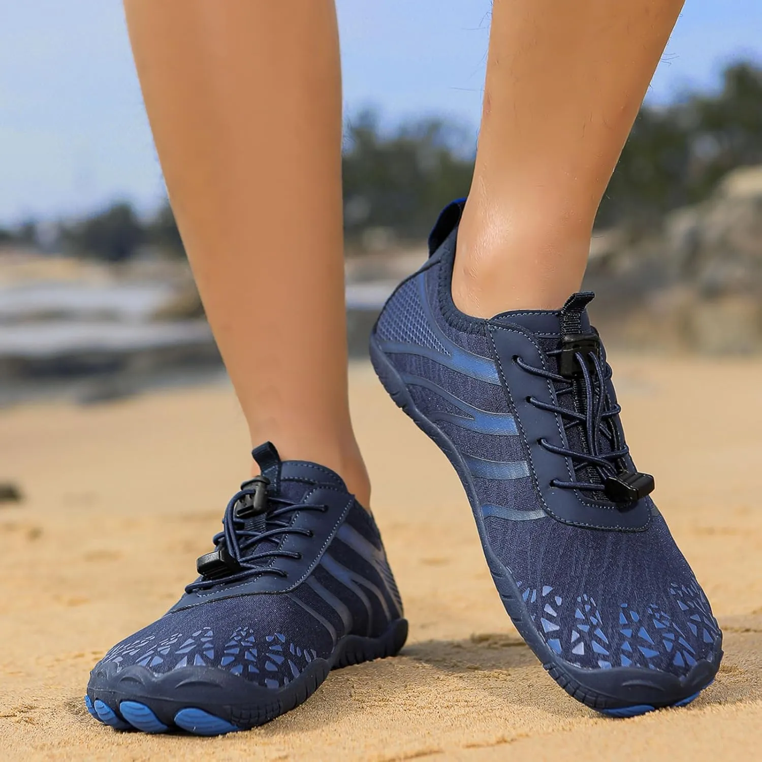 Grounded Footwear for Women Non Slip Barefoot Shoes Running Hiking Walking Shoe for Men Healthy & Non-Slip Wide Toe Box Beach Sneaker Lightweight Breathable Water Resistant Sneakers Comfort Wear Shoes