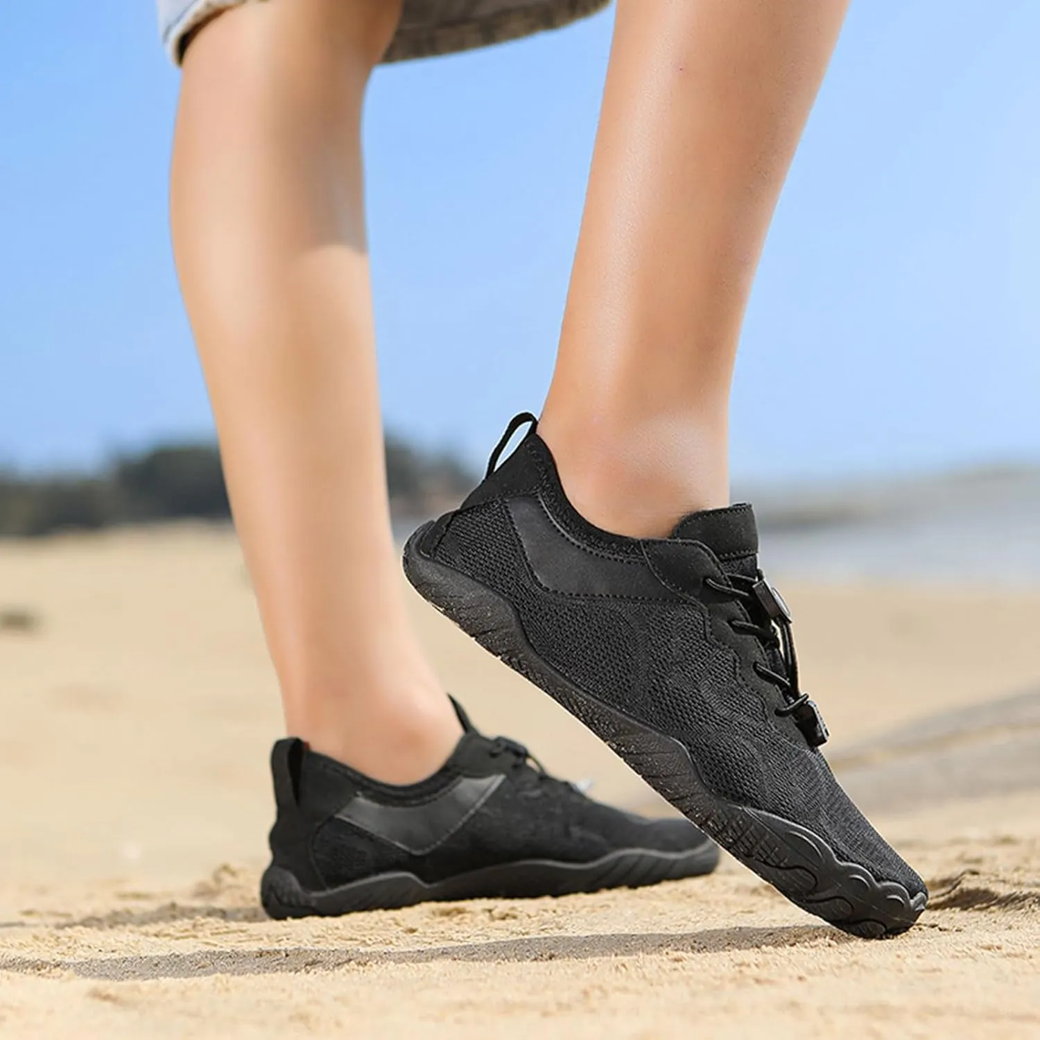 Grounded Footwear for Women Non Slip Barefoot Shoes Running Hiking Walking Shoe for Men Healthy & Non-Slip Wide Toe Box Beach Sneaker Lightweight Breathable Water Resistant Sneakers Comfort Wear Shoes