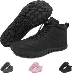 Grounded Winter Footwear for Women, Hike Winter Footwear Barefoot Womens,Wide Toe Box Shoes Waterproof Boots Sneakers