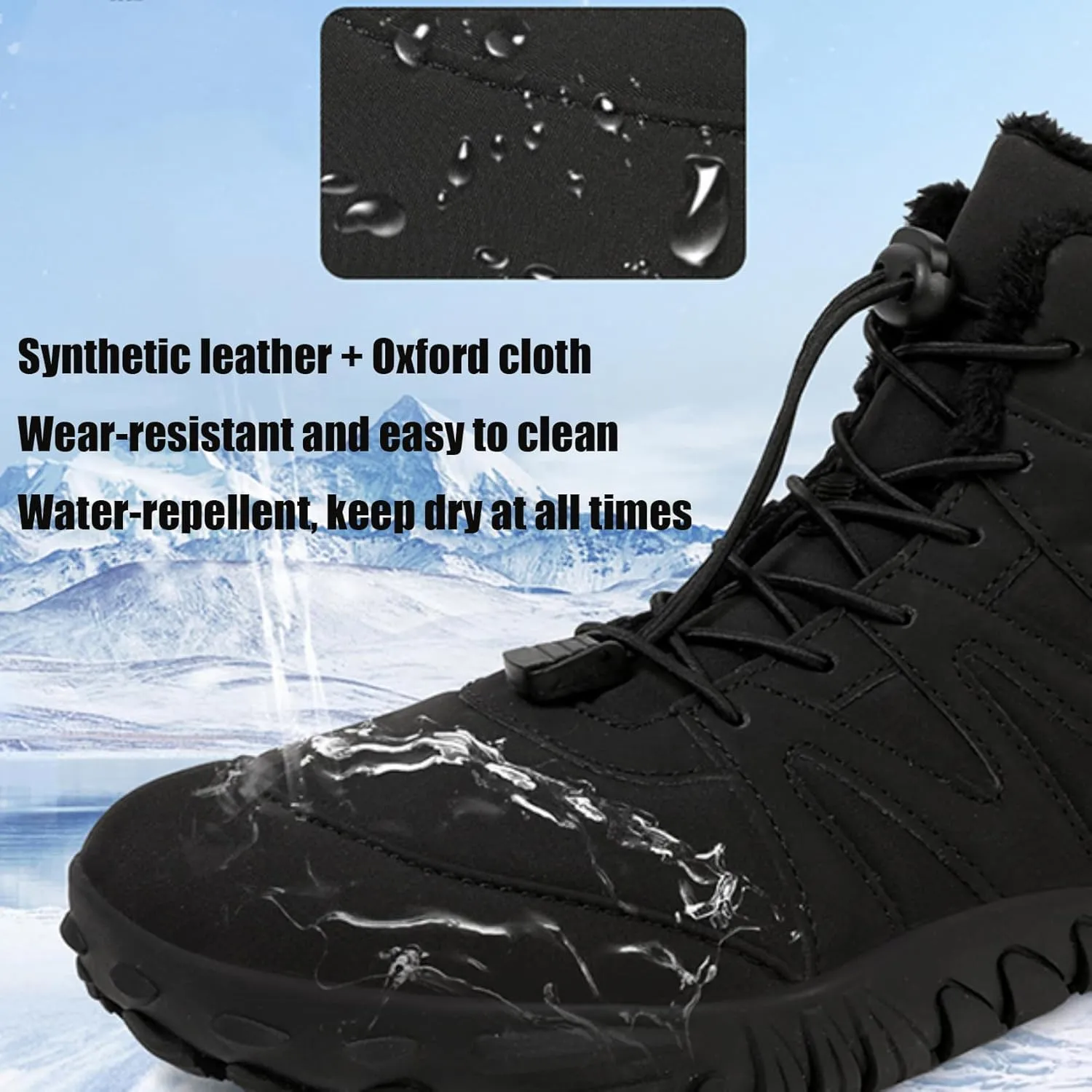 Grounded Winter Footwear for Women, Hike Winter Footwear Barefoot Womens,Wide Toe Box Shoes Waterproof Boots Sneakers