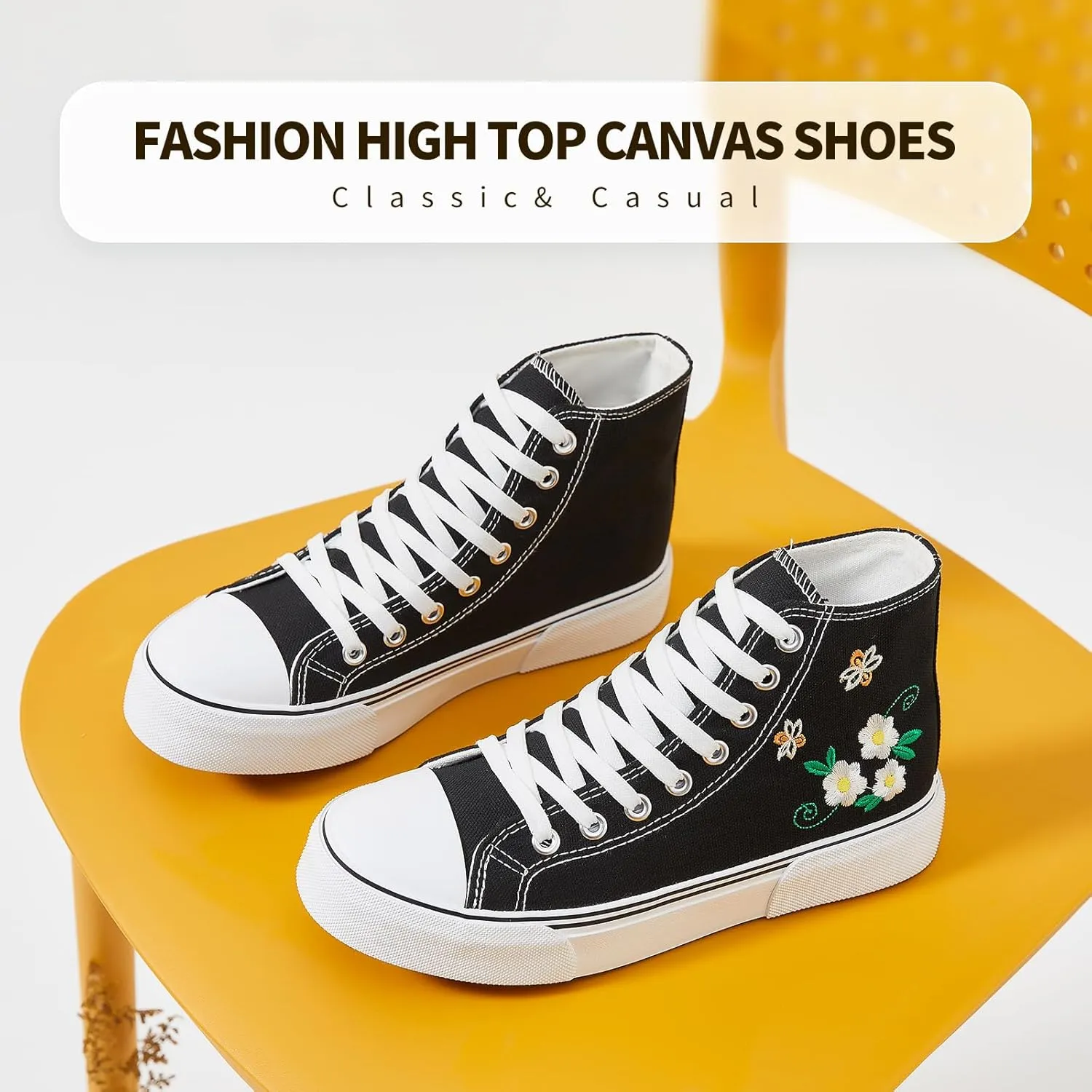 hash bubbie Unisex Fashion High top Sneakers Womens Classic High Tops Canvas Shoes Casual Tennis Shoes for Men