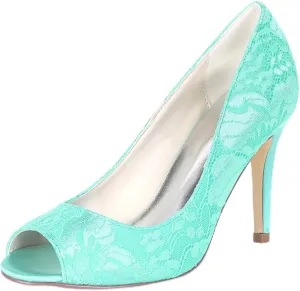 Heel Dress Sandals Open Toe Satin Lace Kitten Heels Wedding Bridal Homecoming Shoes for Women Bride Bridesmaid Ladies