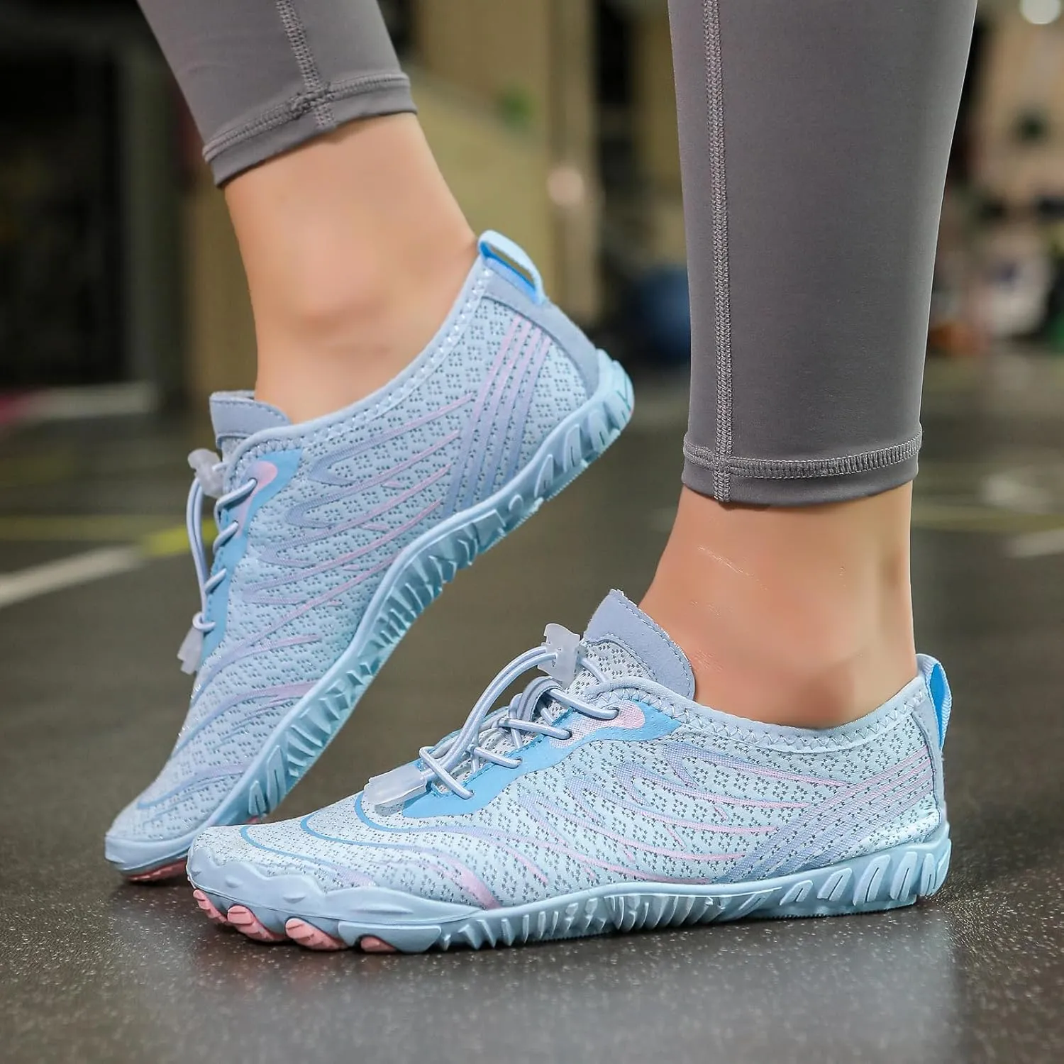 Hike Barefoot Shoes Footwear Women Men Pro Barefoot Shoes Wide Toe Box Athletic Hiking Shoes, Breathable Non-Slip Quick Dry Trail Running Shoes
