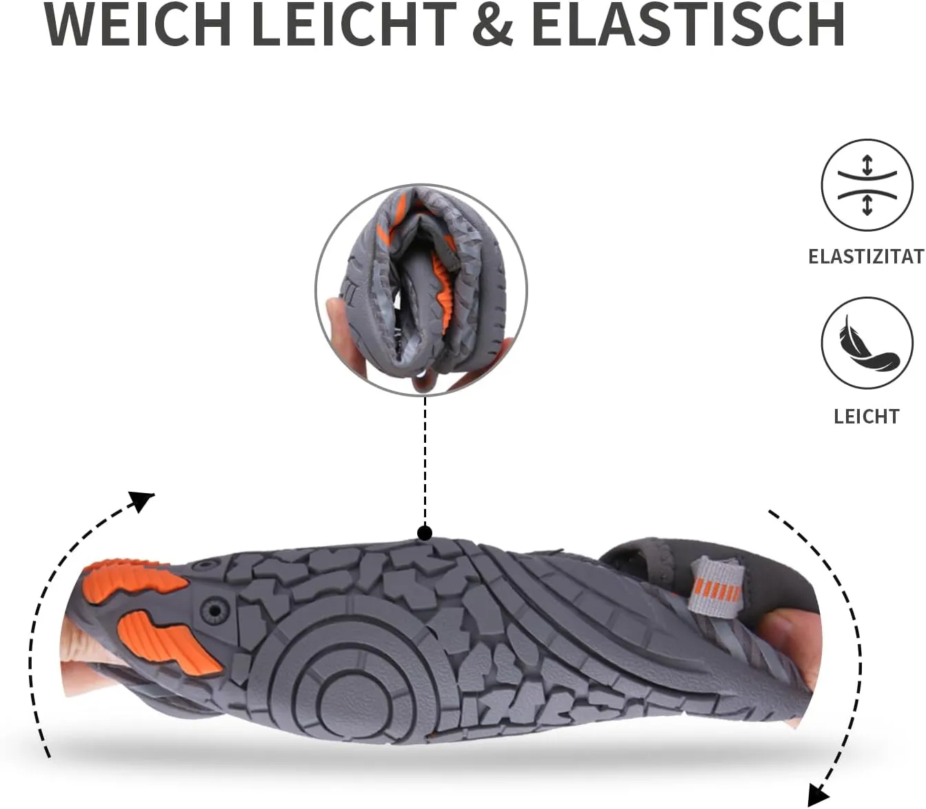 Hike Barefoot Shoes for Women Men - Quick Dry Wide Toe Box Beach Swim Athletic Sports Shoes, Non-Slip Hike Yoga Lightweight Footwear Aqua Hiking Walking Kayaking Diving Surfing