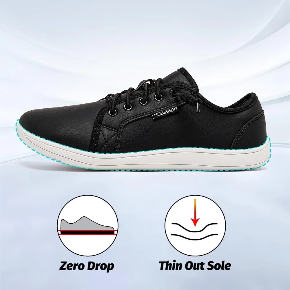 HOBIBEAR Womens Mens Wide Minimalist Barefoot Sneakers Zero Drop Slip on Shoes Lightweight Comfortable