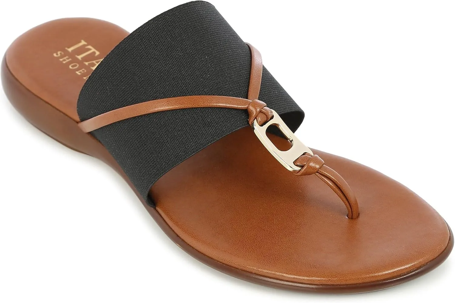 ITALIAN Shoemakers Womens Callisto Sandals 7 Black