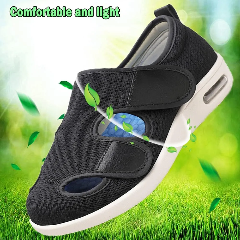 JBTNBX Women's Diabetic Shoe Walking Shoes Extra Wide Widths Adjustable Sneakers for Elderly Edema Swollen Feet