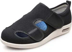 JBTNBX Women's Diabetic Shoe Walking Shoes Extra Wide Widths Adjustable Sneakers for Elderly Edema Swollen Feet