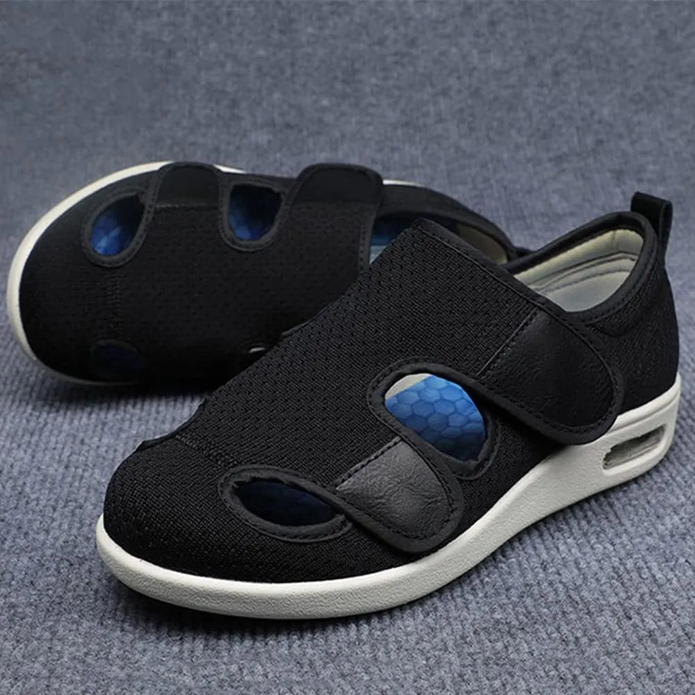 JBTNBX Women's Diabetic Shoe Walking Shoes Extra Wide Widths Adjustable Sneakers for Elderly Edema Swollen Feet