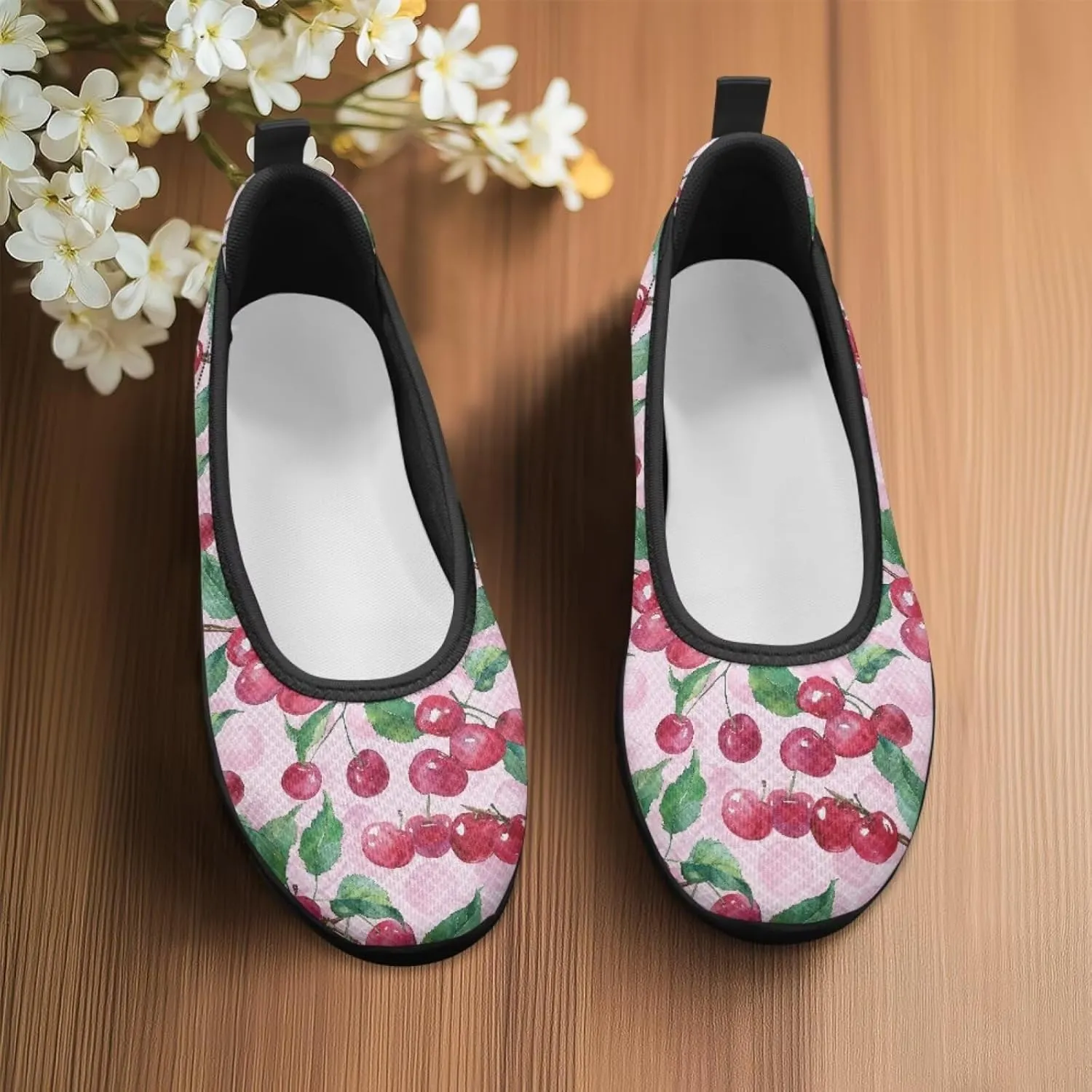 Jeiento Casual Slip On Loafers for Women Lady Mesh Tennis Shoes Breathable Light Weight Low Top Round Toe Walking Sneakers