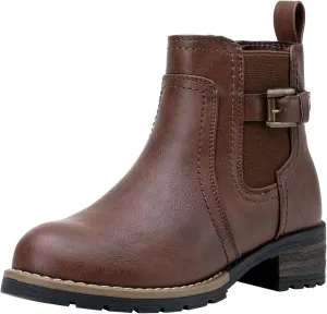 Jeossy Women's 9006 Ankle Boots Short Chelsea Booties for Women Low Heel with Zip