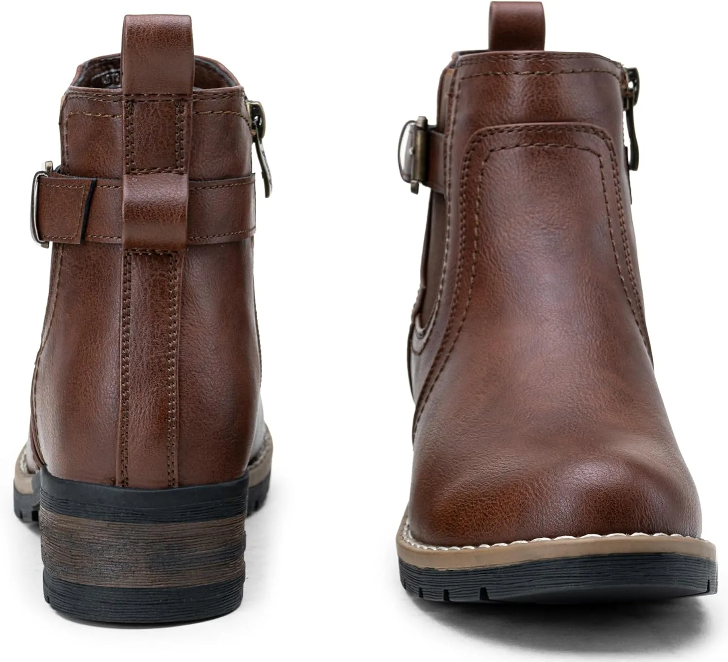 Jeossy Women's 9006 Ankle Boots Short Chelsea Booties for Women Low Heel with Zip