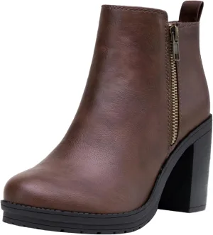 Jeossy Women's 9676 Ankle Booties Platform Chunky Heel Boots
