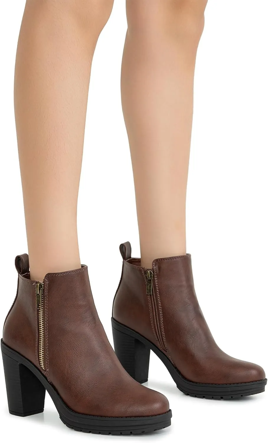 Jeossy Women's 9676 Ankle Booties Platform Chunky Heel Boots