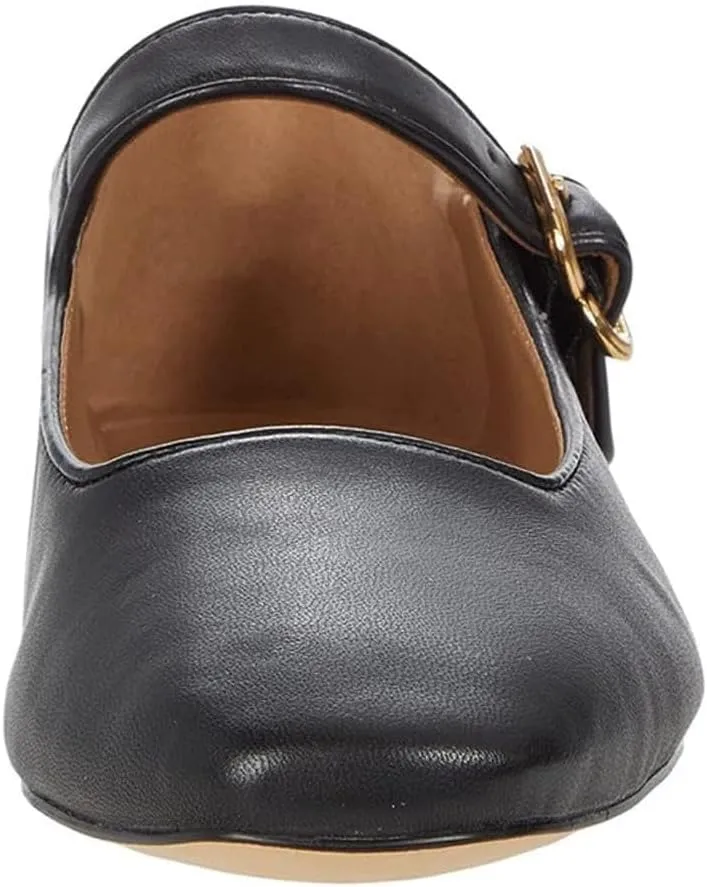 JORISTIMO Women's Elegant Strappy Ballet Flats Elaborate 2024 New Single Shoes Square Toe Minimalist Ankle Strap Basical Classical Escarpin