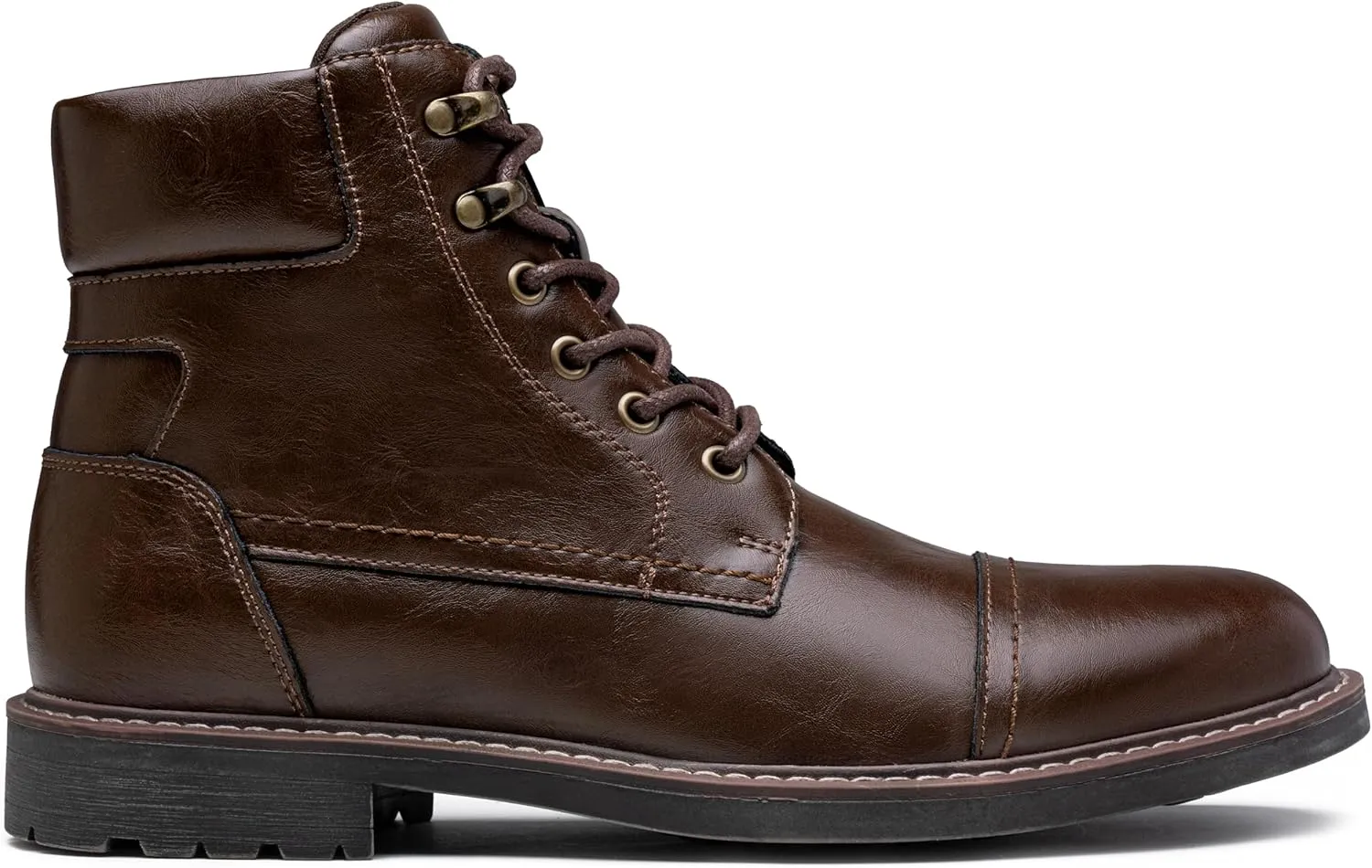 Jousen Mens Boots Leahter Retro Dress Boots for Men Cap Toe Boots for Men