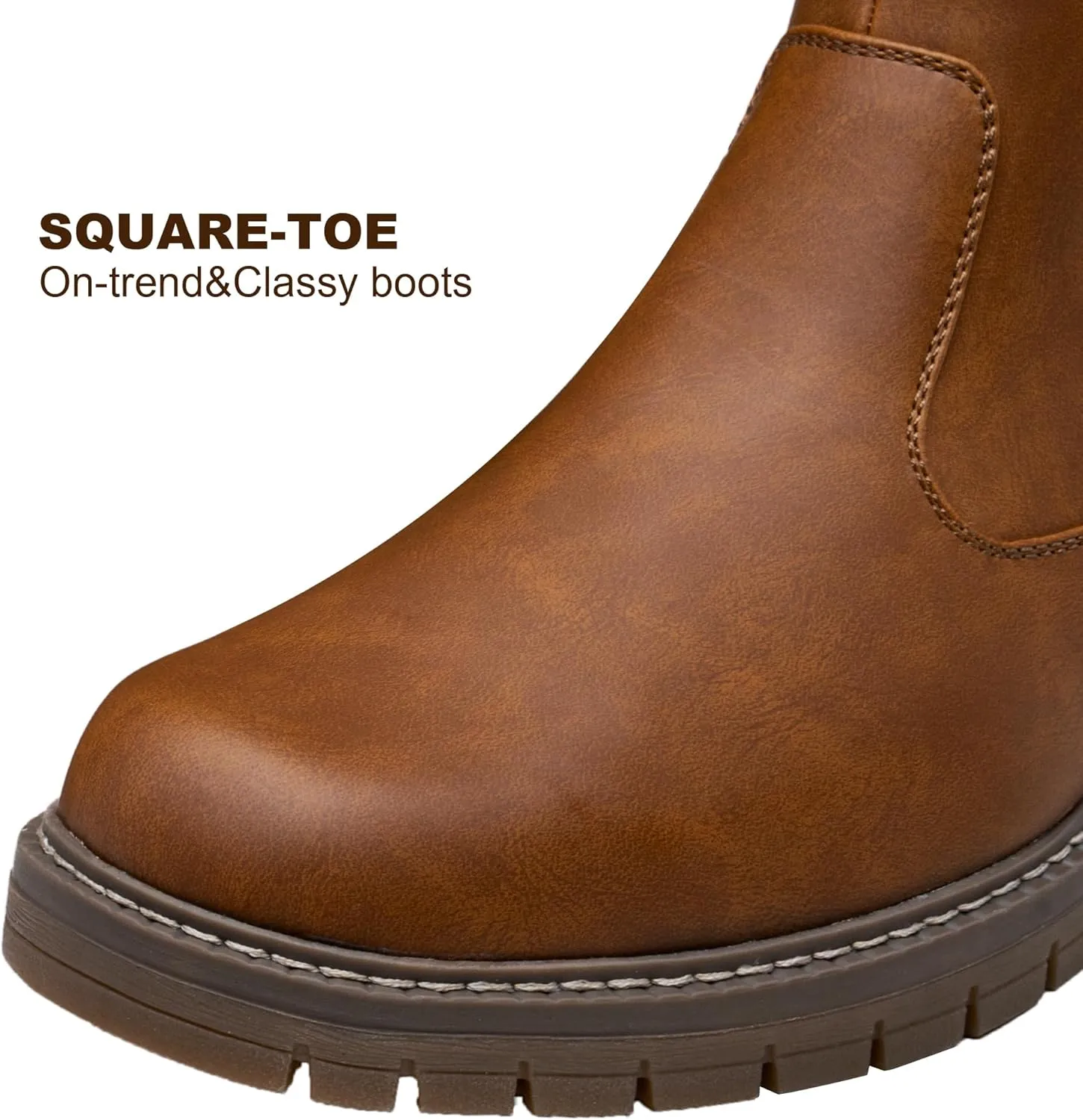 Jousen Mens Boots Retro Chelsea Boots Mens Casual Slip On Boots for Men