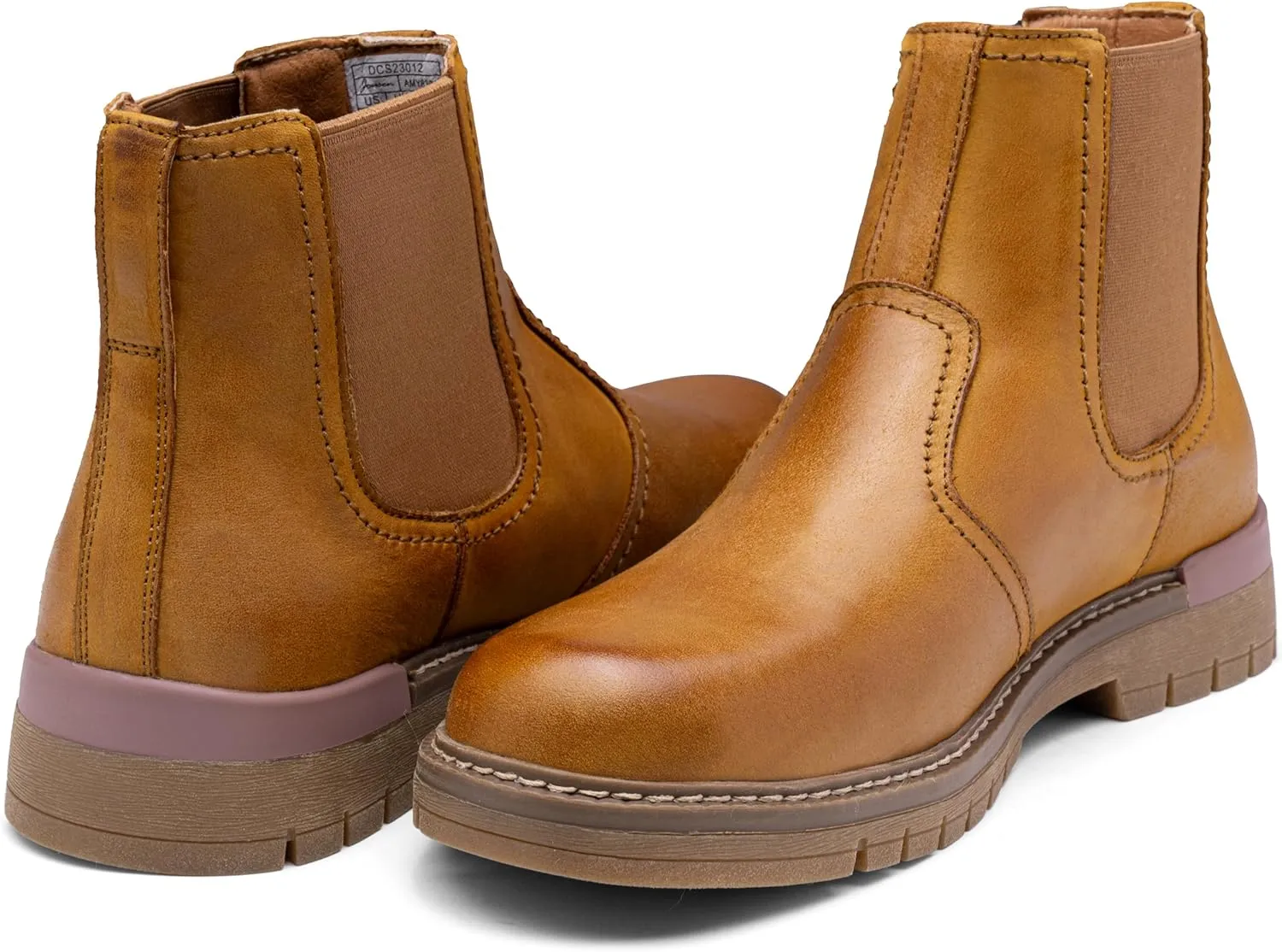 Jousen Mens Boots Retro Chelsea Boots Mens Casual Slip On Boots for Men