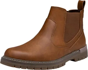Jousen Mens Boots Retro Chelsea Boots Mens Casual Slip On Boots for Men