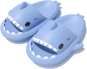 Kapley Sharklas, Shark Slides, Sandals, Shoes - Cartoon Design Non-Slip EVA Thickened Sole, Lightweight Unisex Beach Sandals