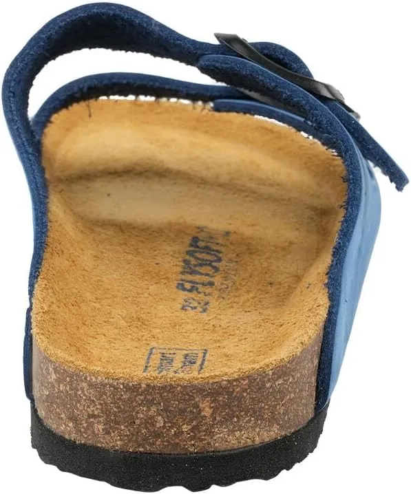 Kids' 100% Genuine Leather Sandals - Comfortable Smart Foam Footbed, Adjustable Straps, Durable Non-Slip Sole and Stylish