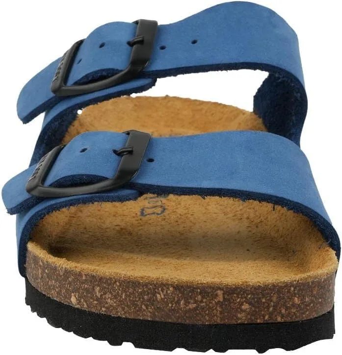 Kids' 100% Genuine Leather Sandals - Comfortable Smart Foam Footbed, Adjustable Straps, Durable Non-Slip Sole and Stylish