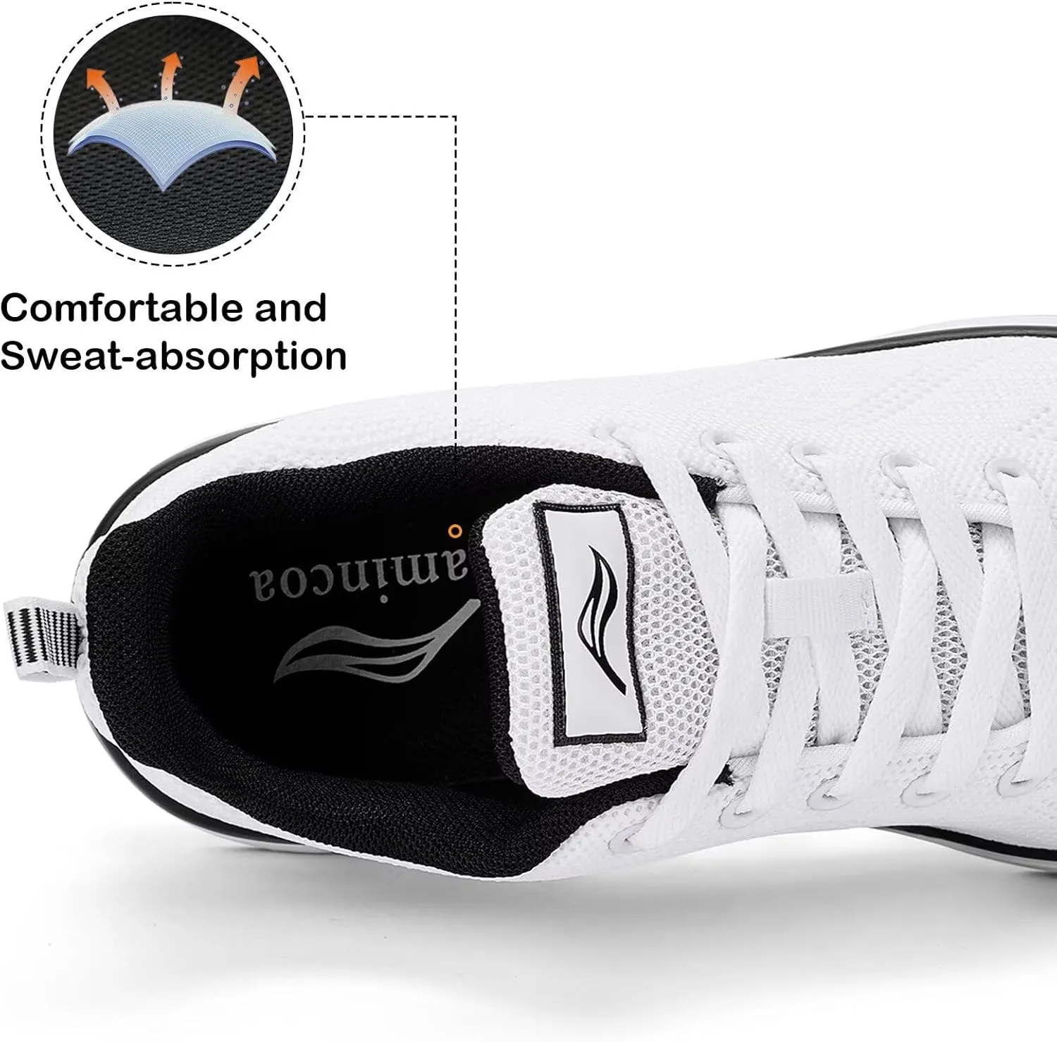 Lamincoa Women's Wide Toe Box Sneakers Wide Road Running Shoes Athletic Tennis Shoes for Women