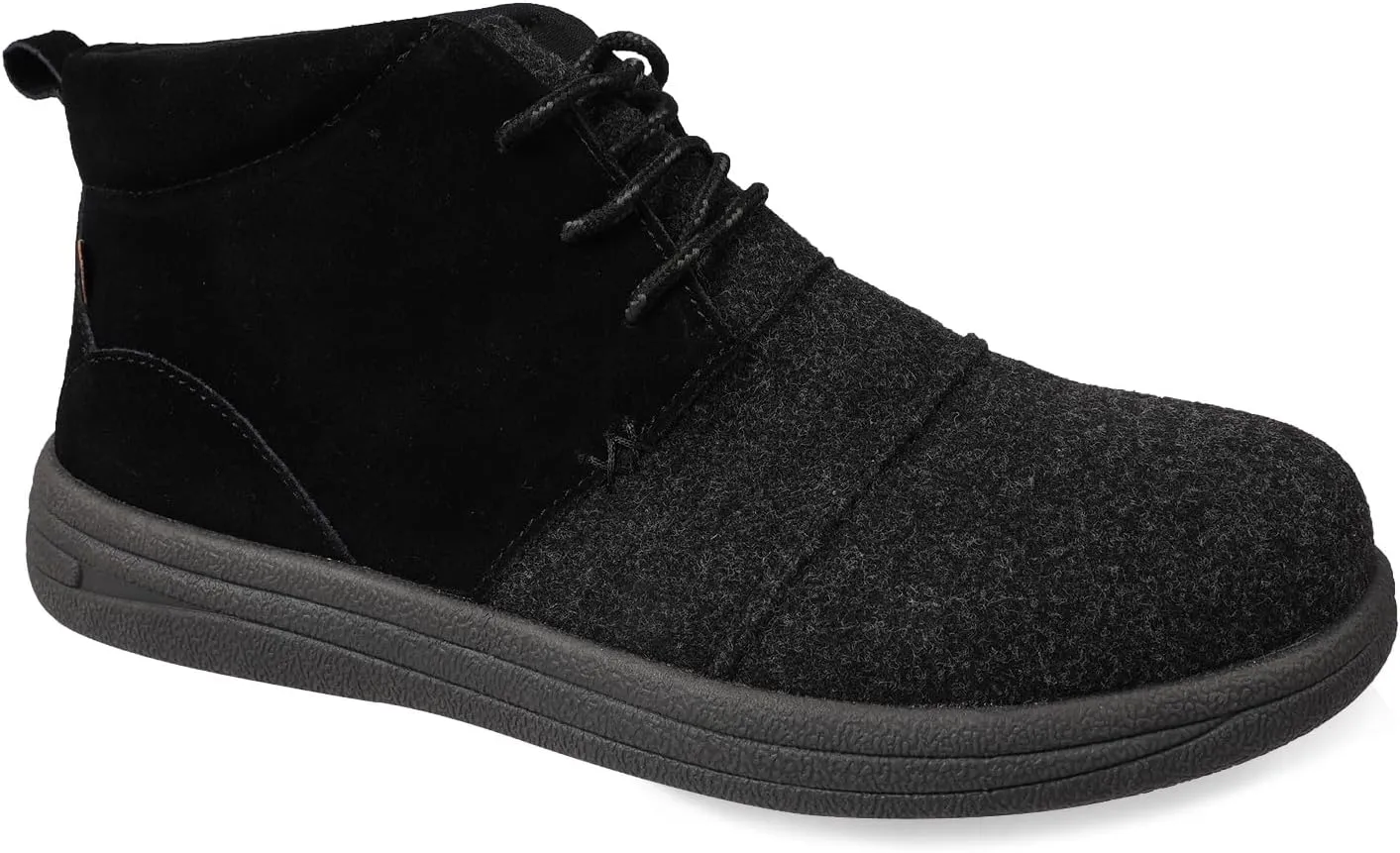 Lamo Men's Koen Shoes for Men – 100% Suede Lightweight Sneakers with Faux Boiled Wool & Premium Suede Upper, Cushioned Multi-Spandex Footbed, LITE EVA Outsole