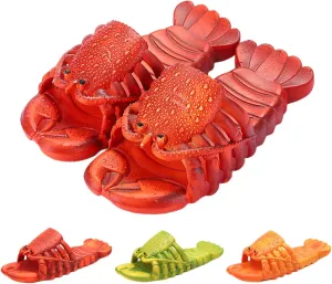 Lobster Slippers | Women's & Men's Lobster Flip Flops | PVC Sandals | Comfortable & Durable | Unisex Adults