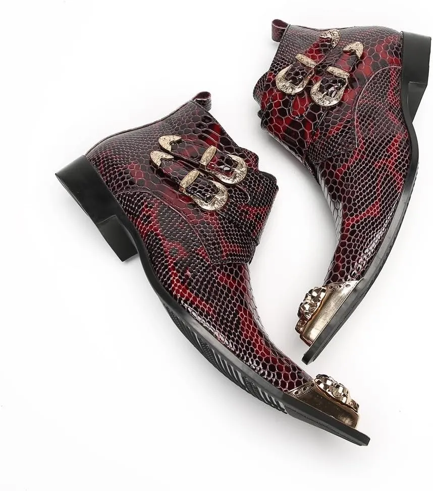 Men Ankle Boots Party Holiday Business For Club The First Layer Of Cowhide Genuine Pure Leather