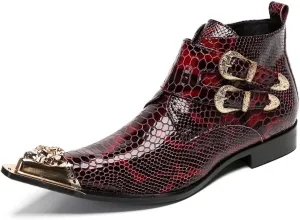 Men Ankle Boots Party Holiday Business For Club The First Layer Of Cowhide Genuine Pure Leather