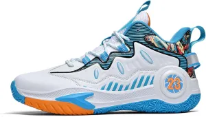 Mens and Womens Lace Up Mid Top Basketball Sneakers Non Slip Rubber Sole Running Shoes Wear Resistant Outdoor Hiking Shoes Lightweight Carrying Casual Walking Shoes Badminton Sneakers