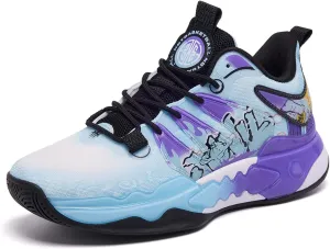 Men's Basketball Shoes Fashion Breathable Sneakers Comfortable Leightweight Running Athletic Lace-Up Non Slip Sport Outdoor Shoe