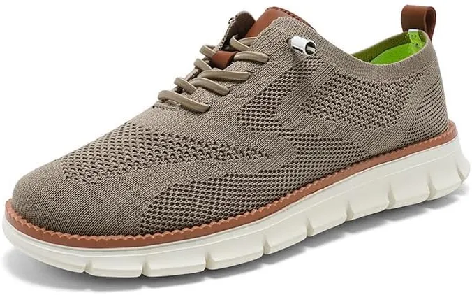 Men's Breeze Oxford Shoes,Casual Breathable Mesh Sneakers,Soft Sole Work Business Walking Shoes