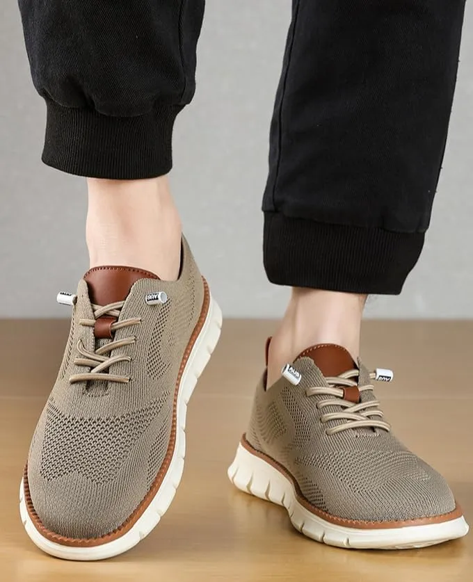 Men's Breeze Oxford Shoes,Casual Breathable Mesh Sneakers,Soft Sole Work Business Walking Shoes