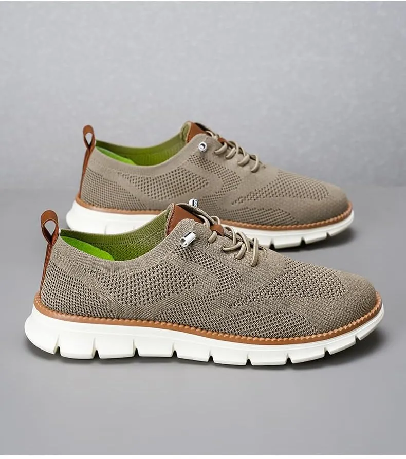 Men's Breeze Oxford Shoes,Casual Breathable Mesh Sneakers,Soft Sole Work Business Walking Shoes
