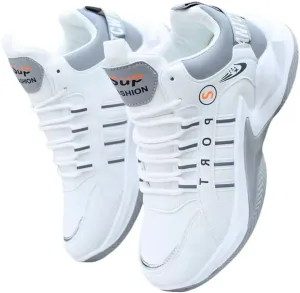 Men's Lace-up Sneakers, Shoes Athletic Shoes, Shock Absorbing and Breathable Shoes for Running Basketball Workout Gym