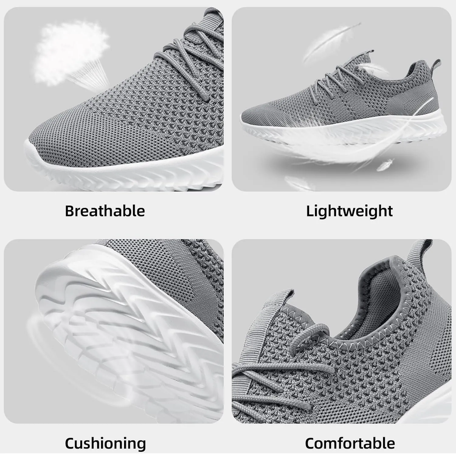 Mens Running Shoes Tennis Walking Gym Workout Slip On Athletic Fashion Sneakers Sports Shoes