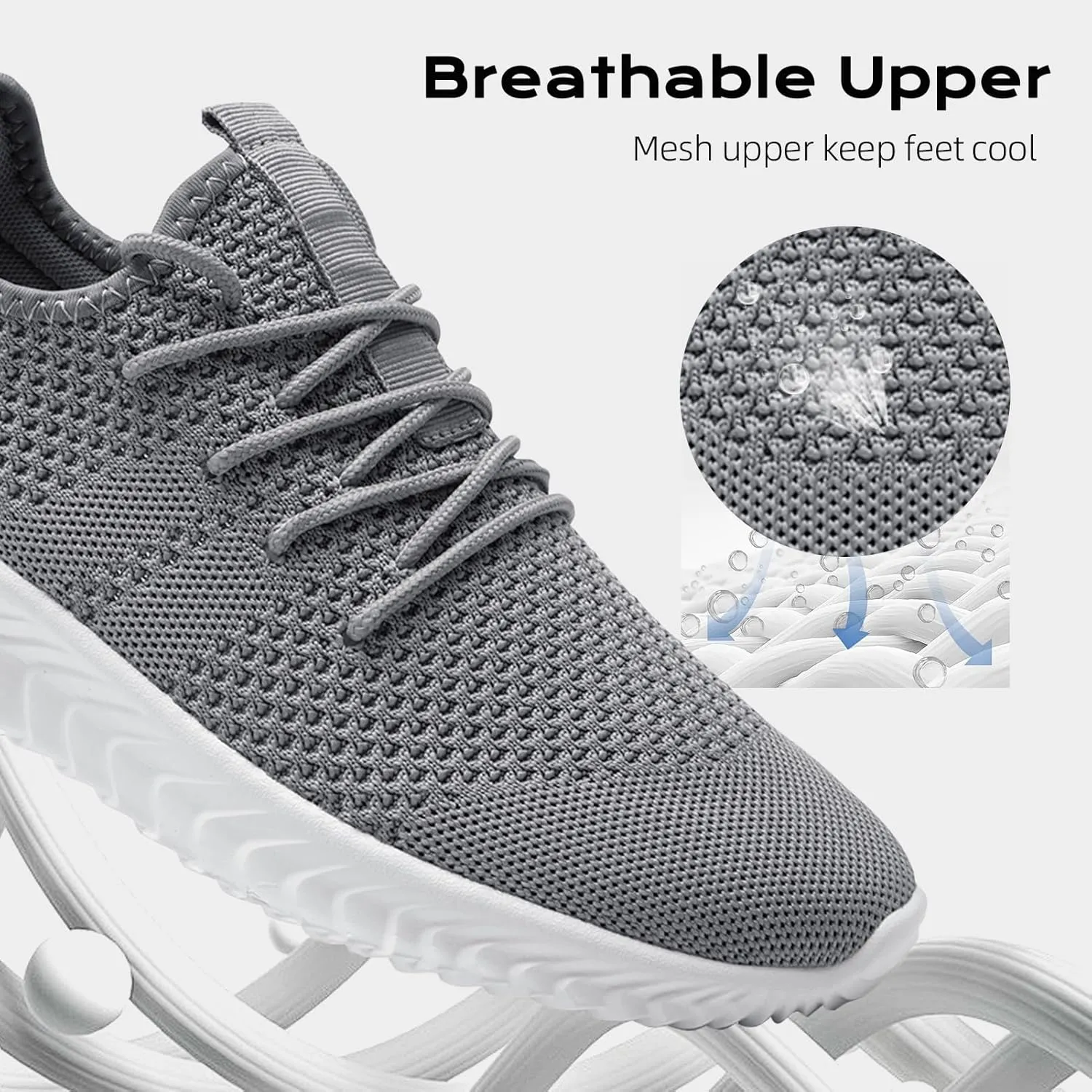 Mens Running Shoes Tennis Walking Gym Workout Slip On Athletic Fashion Sneakers Sports Shoes
