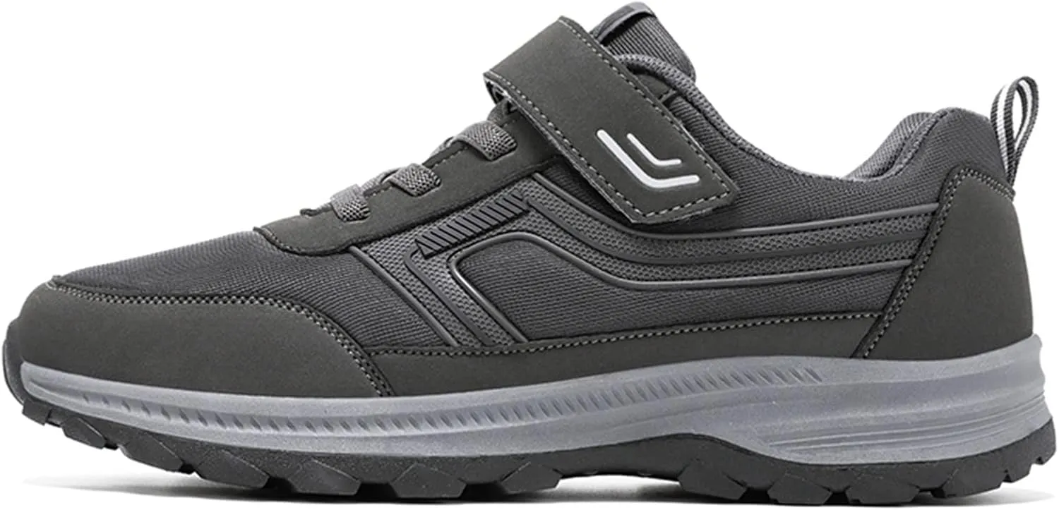 Mens Sneakers Wide Trails Hiking Shoes Slip on Walking Shoes Trekking Hiking Sneakers Wide Width Tennis Shoes