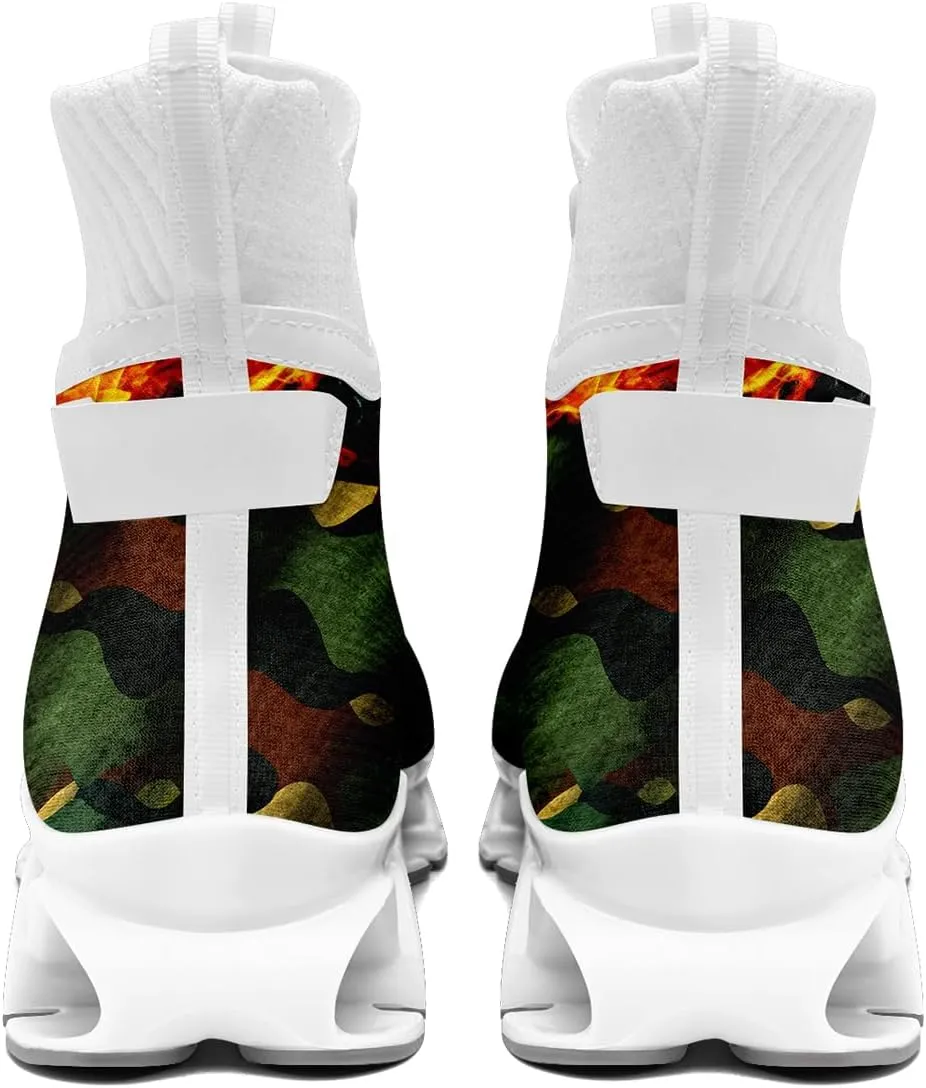 Men's Walking Running Shoes Fashion Sneakers Lightweight Breathable Slip On Athletic Trainer Women Tennis Shoes
