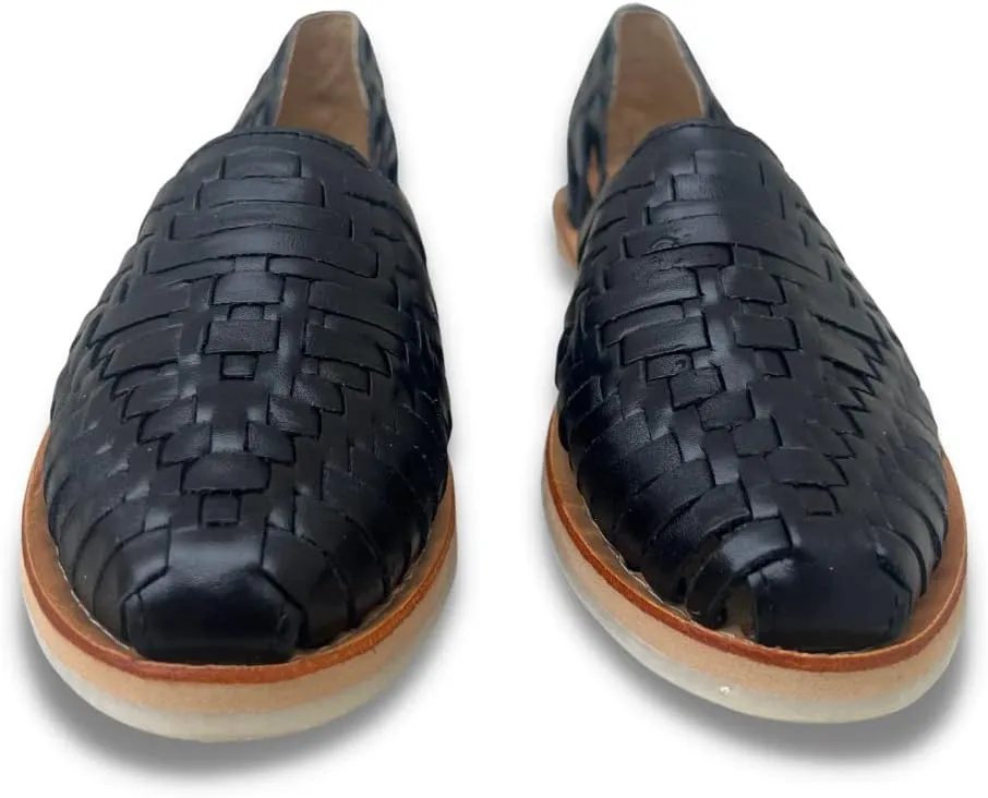 Mexico en la Piel Leather Huarache Sandals. Comfortable Flats For Woman.