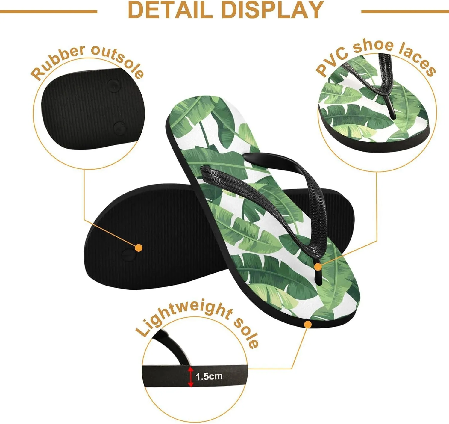 MNSRUU EVA Rubber Flip Flops for Men & Women,Unisex Sandals Soft Cushion Footbed Comfort flip-flops
