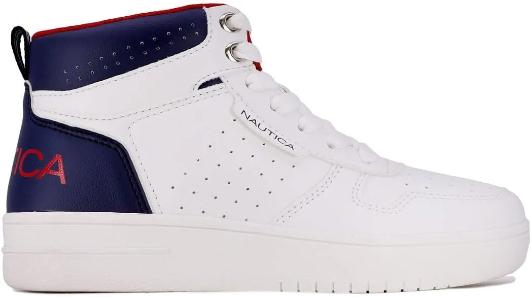 Nautica Kids Sneaker: Lace-Up Fashion Shoe with Boot-Like High Top Design for Boys and Girls (Big Kid/Little Kid Sizes) - Horizon