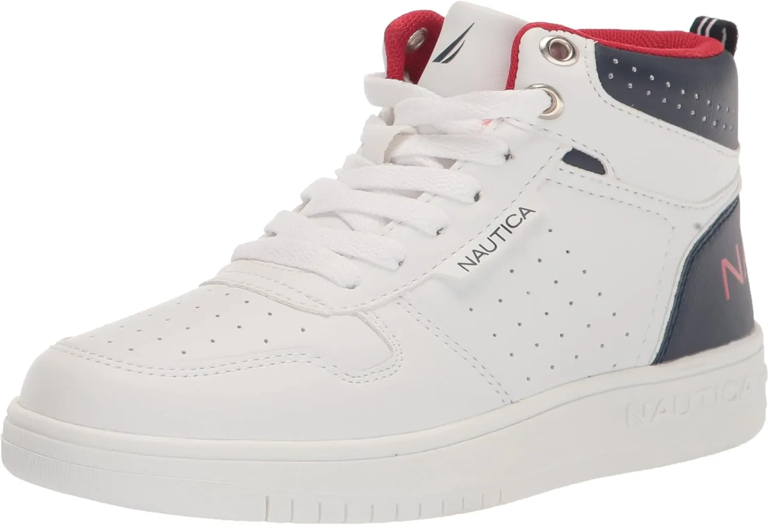 Nautica Kids Sneaker: Lace-Up Fashion Shoe with Boot-Like High Top Design for Boys and Girls (Big Kid/Little Kid Sizes) - Horizon