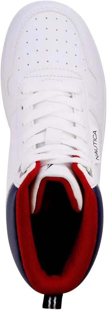 Nautica Kids Sneaker: Lace-Up Fashion Shoe with Boot-Like High Top Design for Boys and Girls (Big Kid/Little Kid Sizes) - Horizon