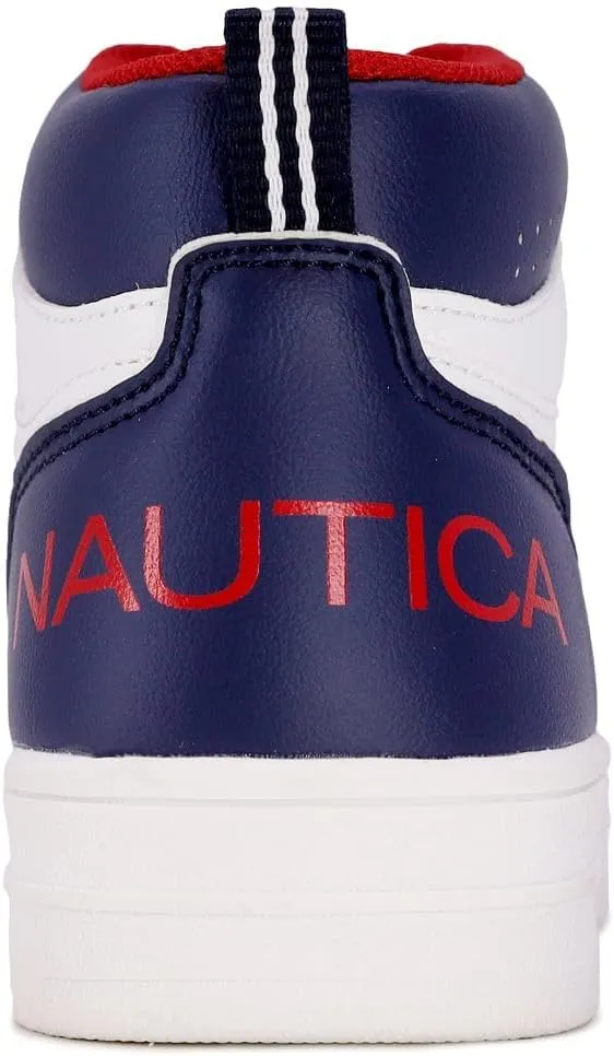 Nautica Kids Sneaker: Lace-Up Fashion Shoe with Boot-Like High Top Design for Boys and Girls (Big Kid/Little Kid Sizes) - Horizon