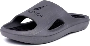 Nautica Men's Athletic Slides Sport Shower Sandals for Indoor & Outdoor - Lightweight, Durable and Comfortable